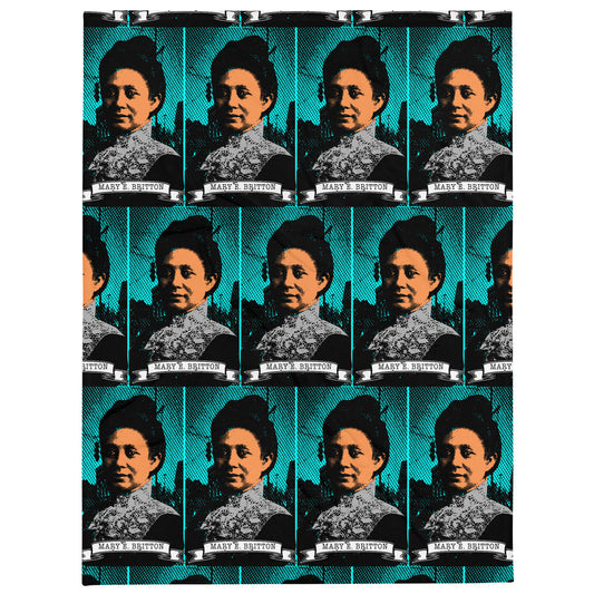 "Mary E. Britton Inspired Throw Blanket - Tribute to a Trailblazer - Cozy & Historic Home Decor Accent"Throw Blanket