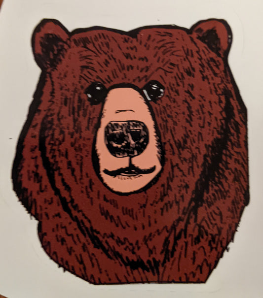Bear Portrait Sticker
