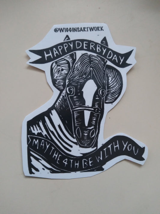 May the 4th Be With You Horse Derby Sticker