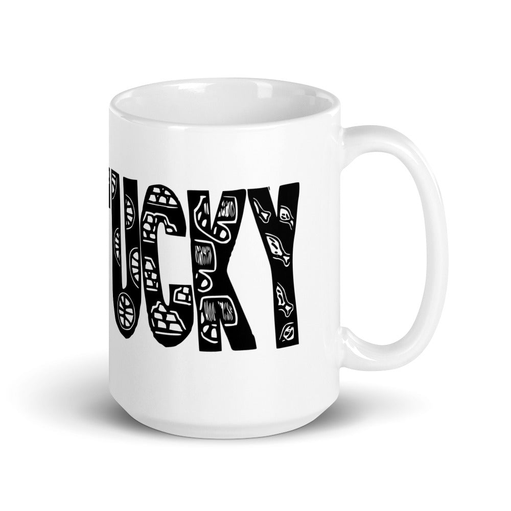 Kentucky Glossy White Mug