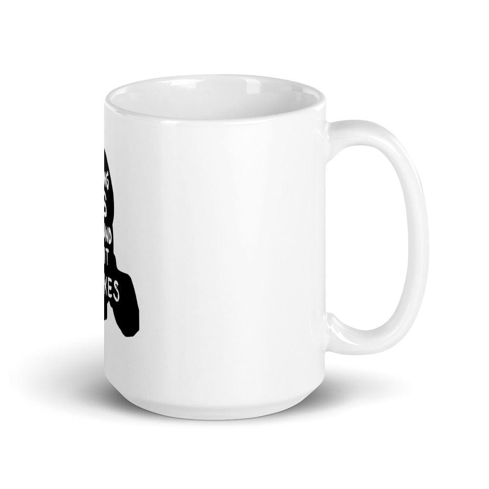 Martin Luther King glossy mug coffee, mug, cup, blackandwhite, artwork, home decor, kitchen, design, blackart, silhouette, gift ideas,